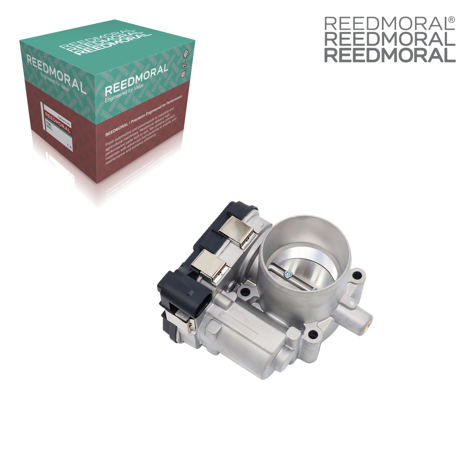 J1102 REEDMORAL electronic throttle body connector side with REEDMORAL packaging