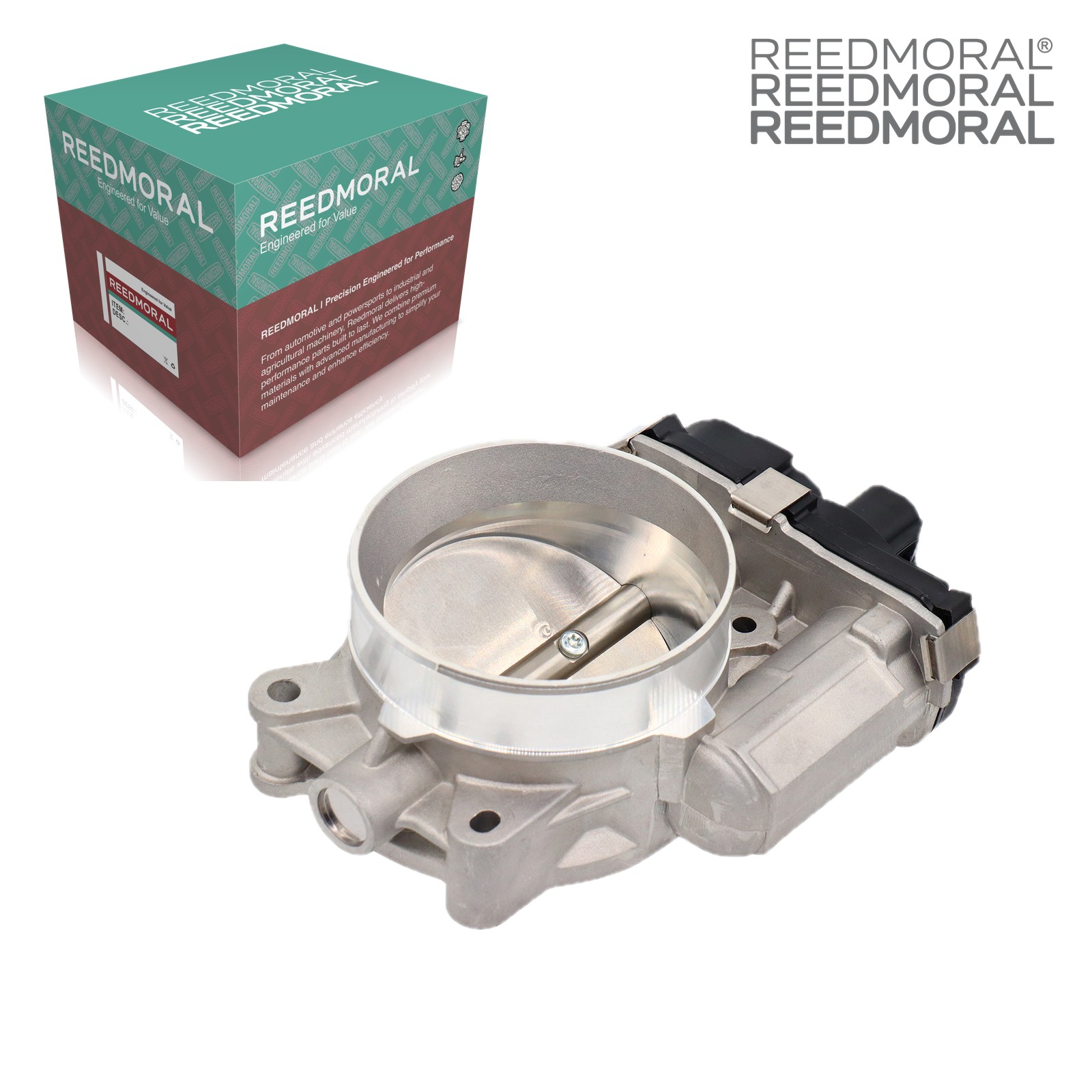 J1108 REEDMORAL electronic throttle body detail view 2 with REEDMORAL packaging
