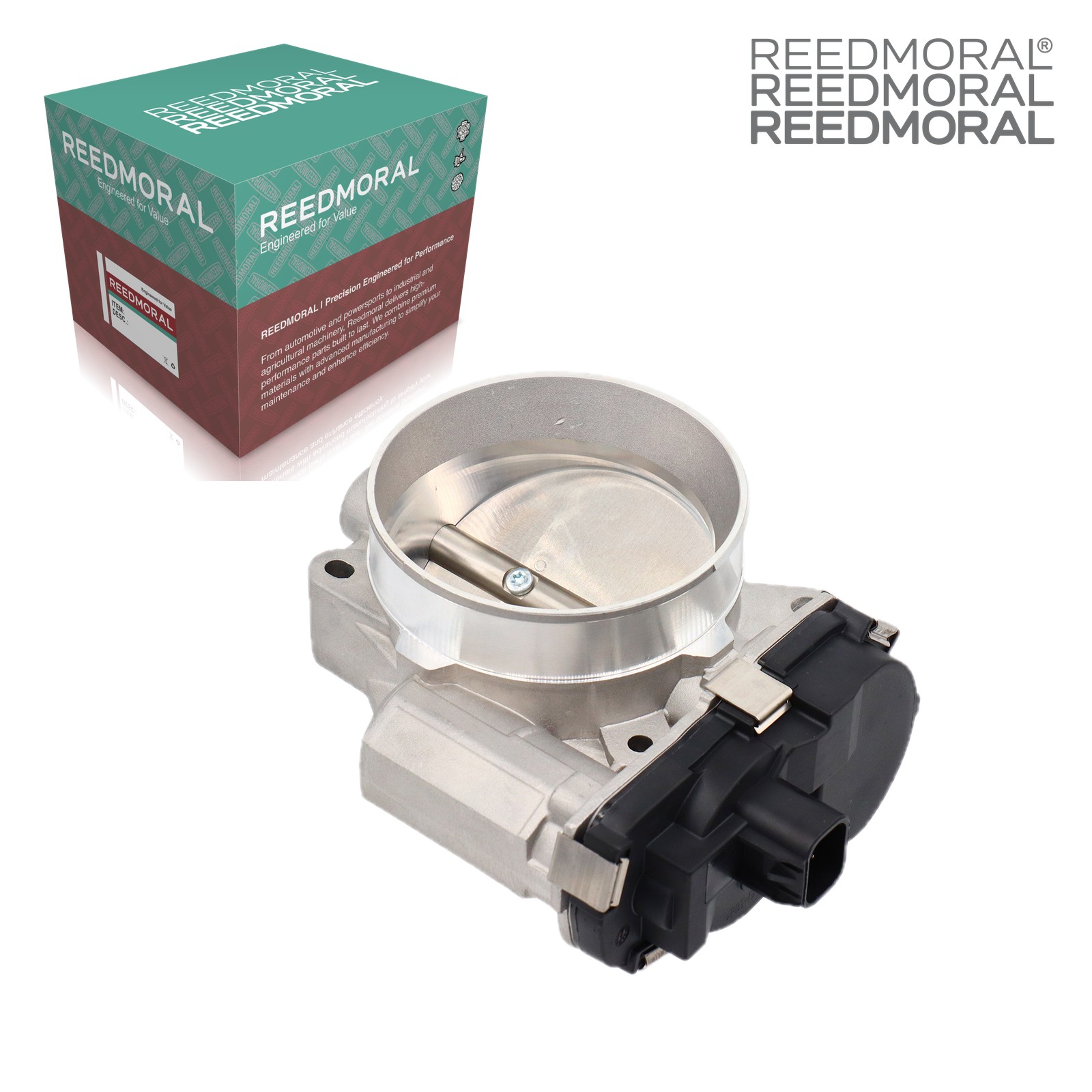 J1108 REEDMORAL electronic throttle body detail view 3 with REEDMORAL packaging