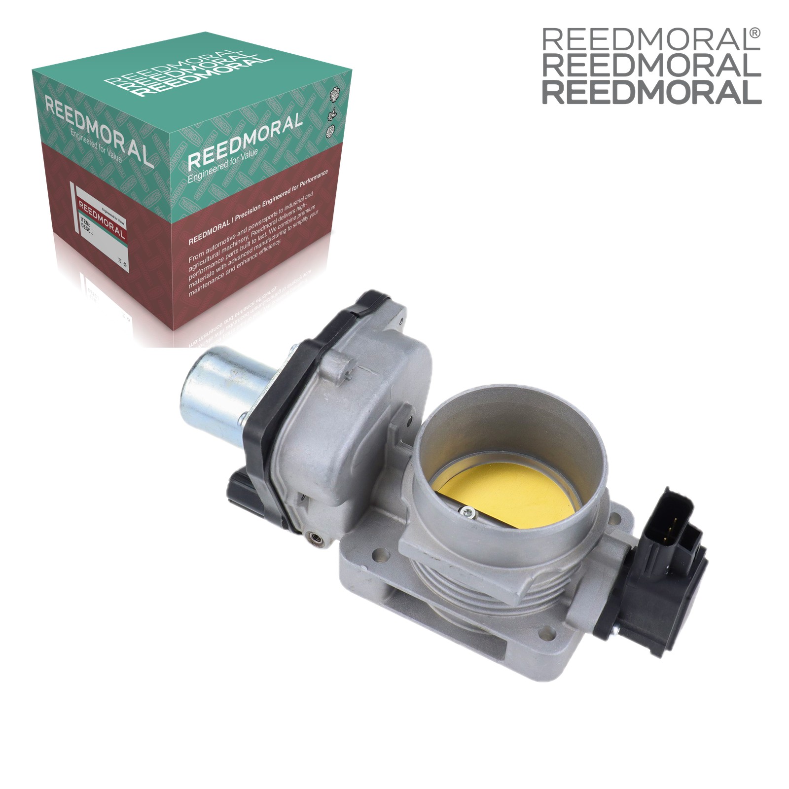 J1110 REEDMORAL electronic throttle body detail view 3 with REEDMORAL packaging