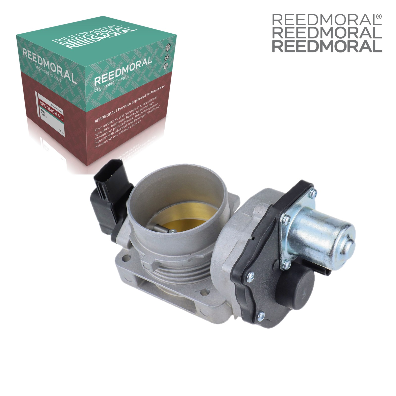 J1110 REEDMORAL electronic throttle body detail view 4 with REEDMORAL packaging