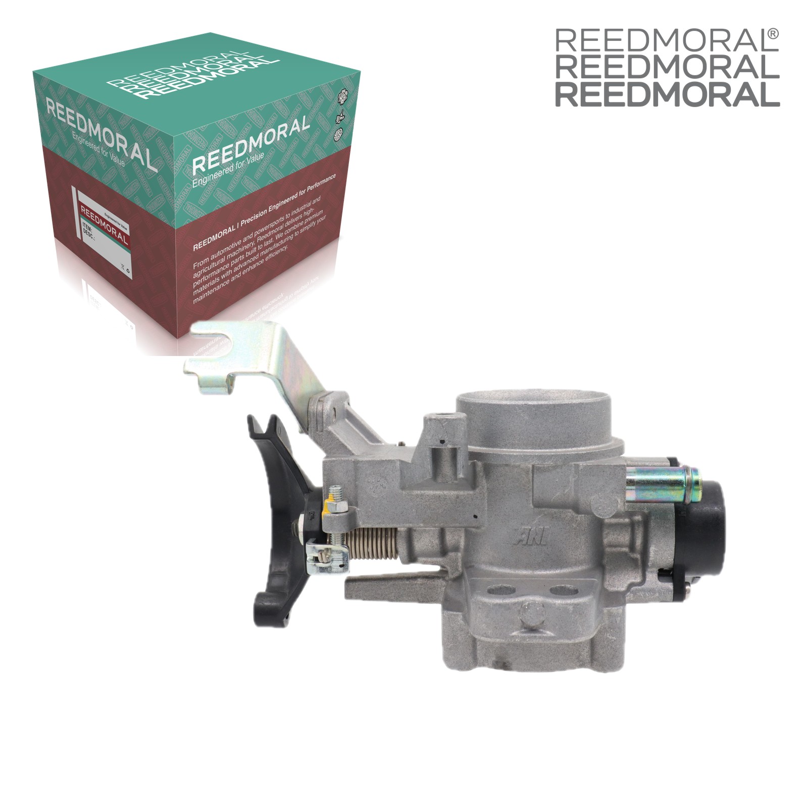 J1129A REEDMORAL electronic throttle body detail view 2 with REEDMORAL packaging