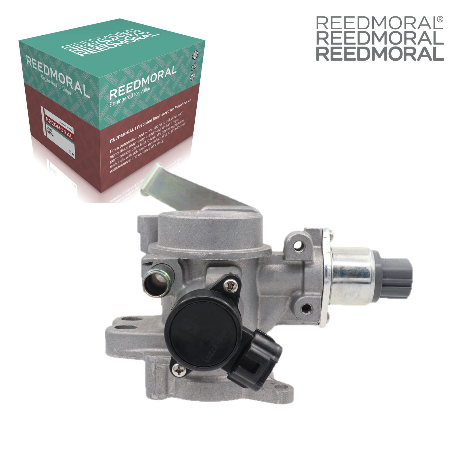 J1129A REEDMORAL electronic throttle body detail view 3 with REEDMORAL packaging