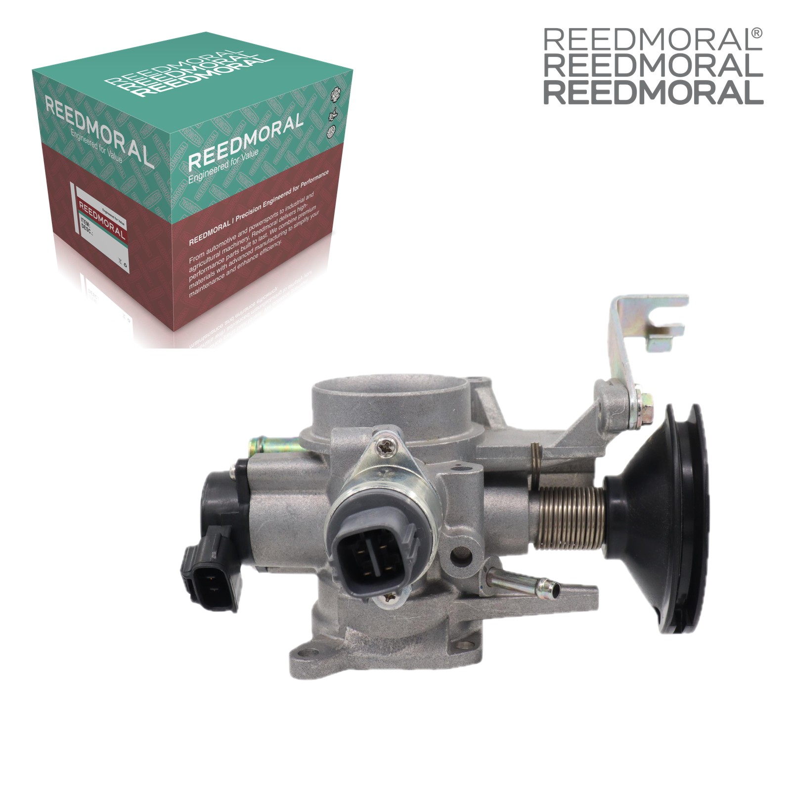 J1129A REEDMORAL electronic throttle body detail view 4 with REEDMORAL packaging