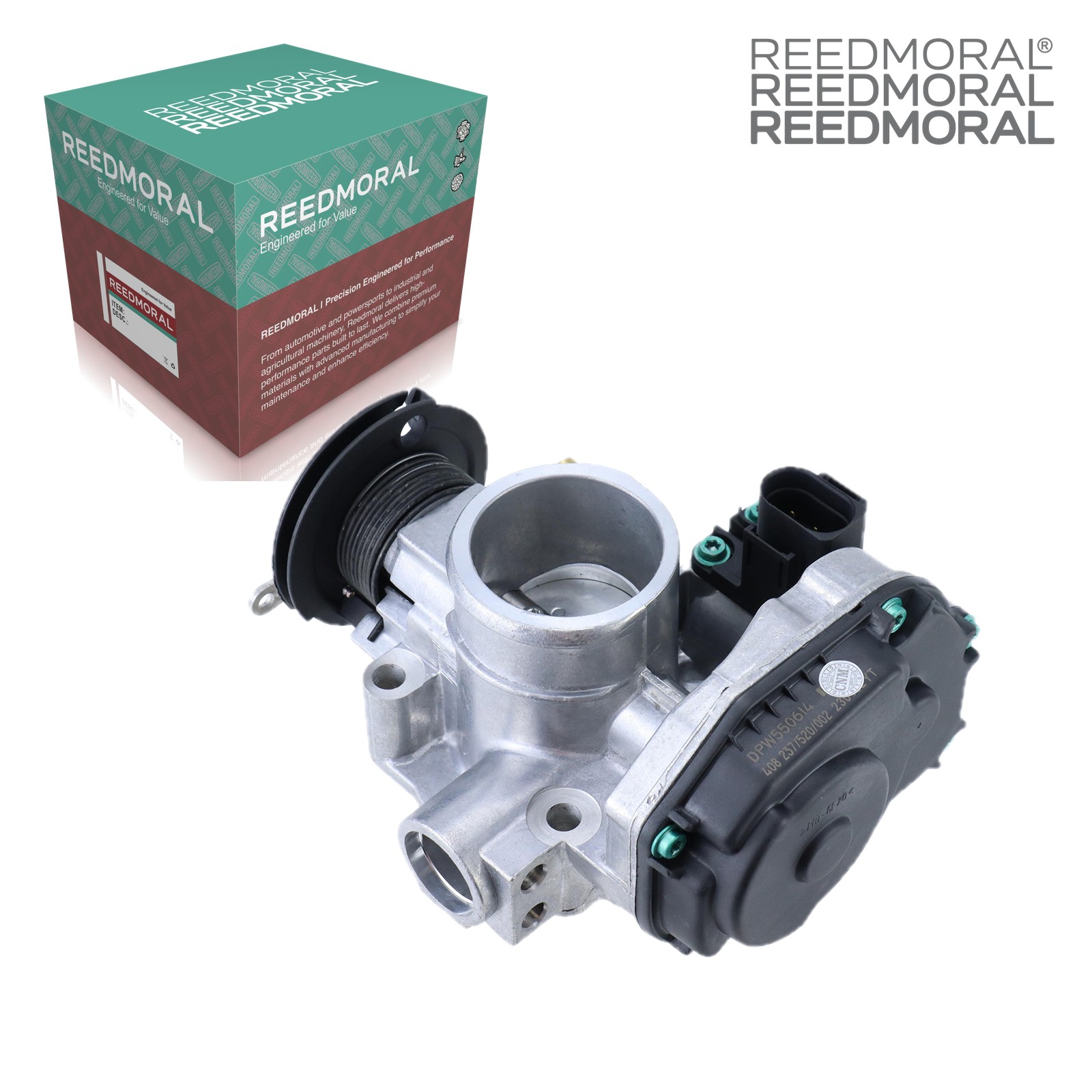 J1130 REEDMORAL electronic throttle body detail view 3 with REEDMORAL packaging