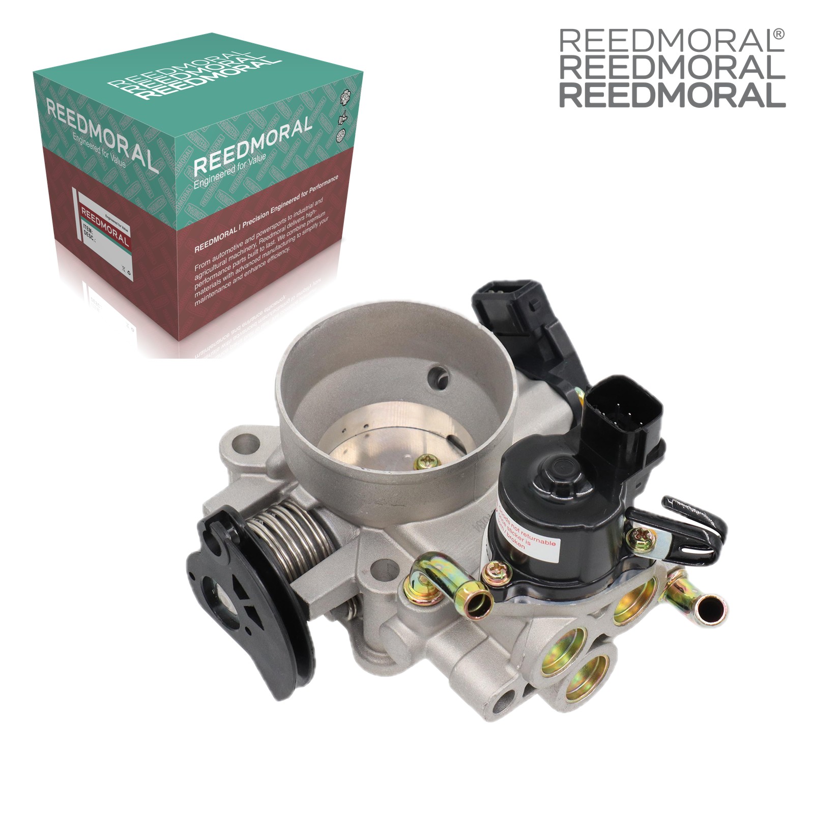 J1133 REEDMORAL electronic throttle body detail view 3 with REEDMORAL packaging