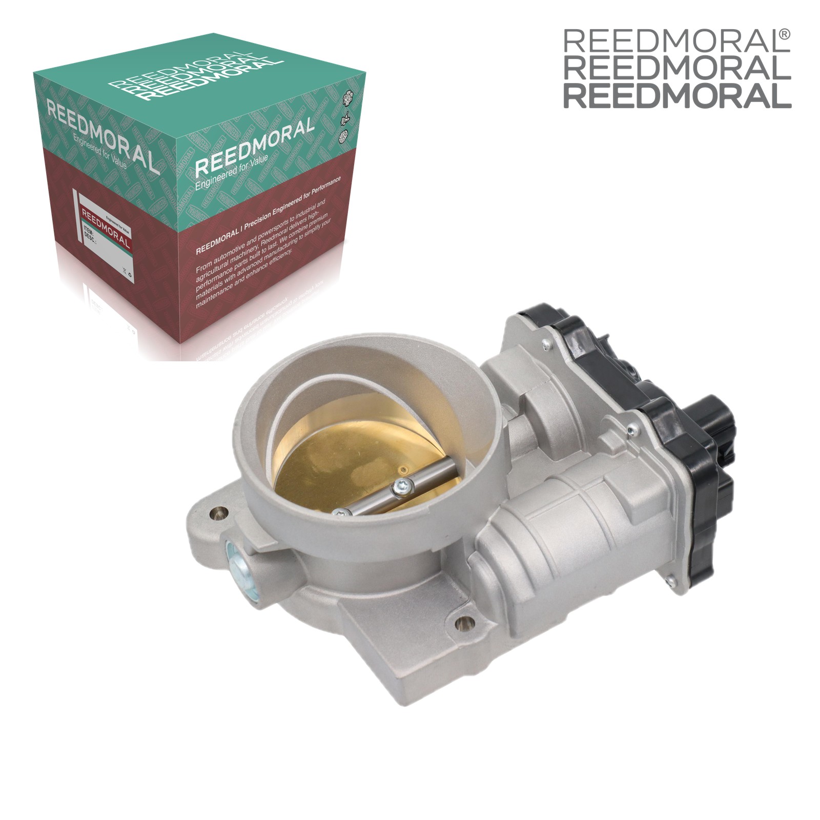J1142 REEDMORAL electronic throttle body detail view 2 with REEDMORAL packaging