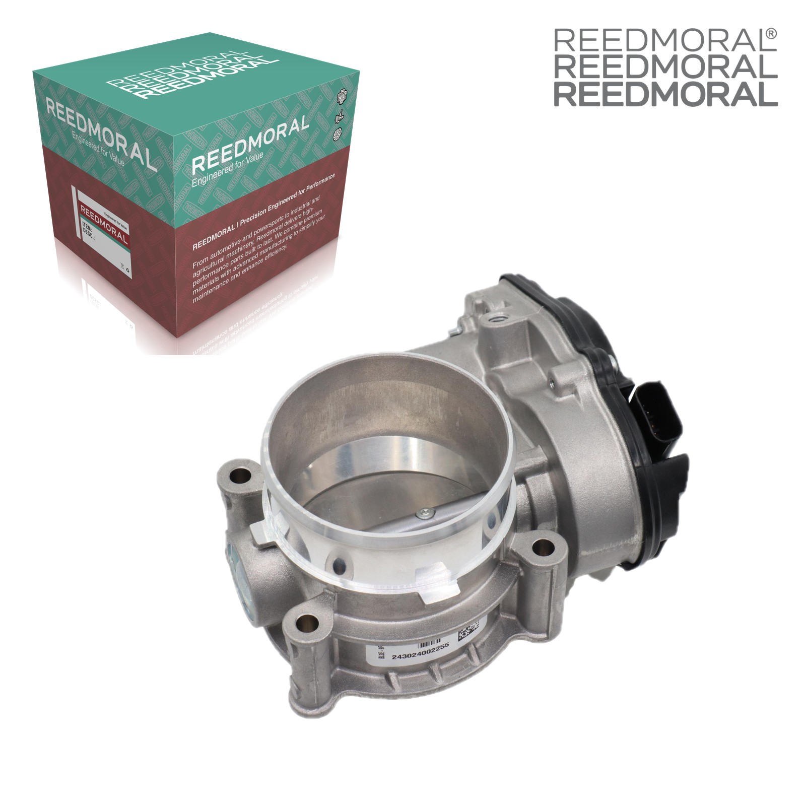 J1155 REEDMORAL electronic throttle body detail view 3 with REEDMORAL packaging