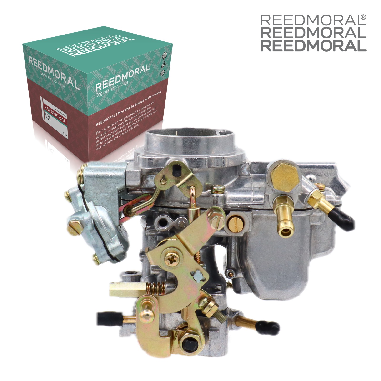 LDH113 REEDMORAL carburetor - linkage side with REEDMORAL packaging