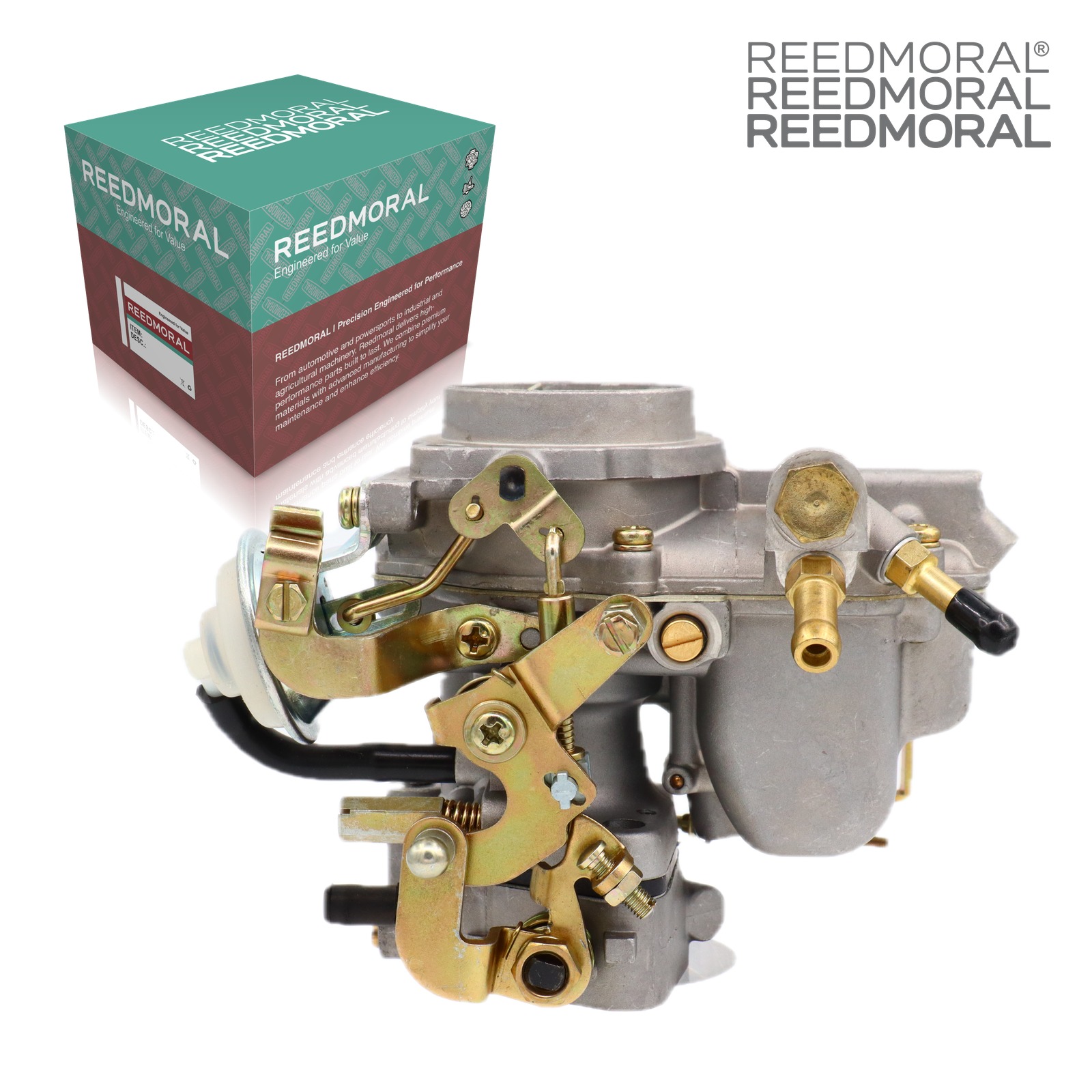 LDH113B REEDMORAL carburetor - linkage side with REEDMORAL packaging