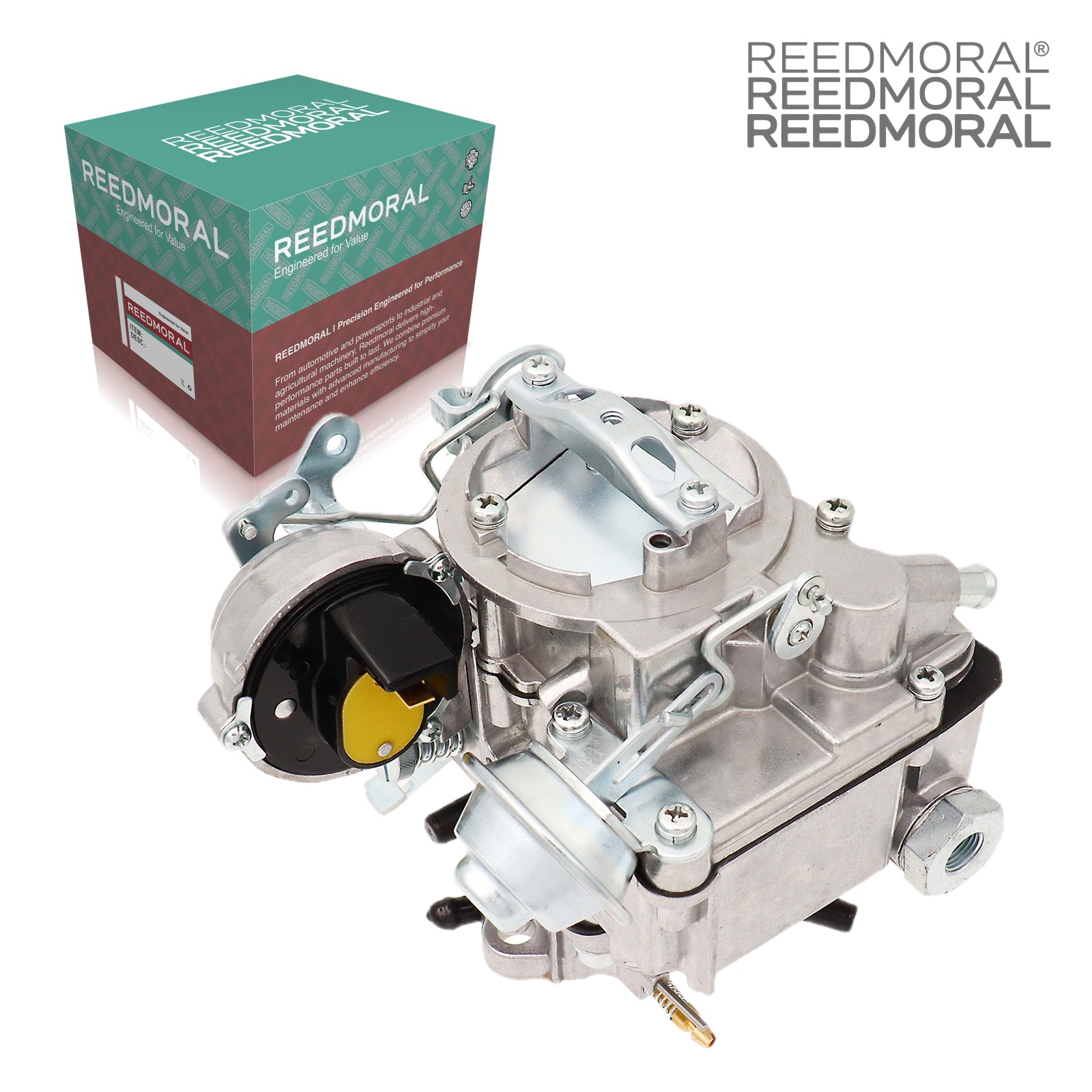 LDH156 Rochester 1MV 7043014 Chevy GMC carburetor - main product view with REEDMORAL box