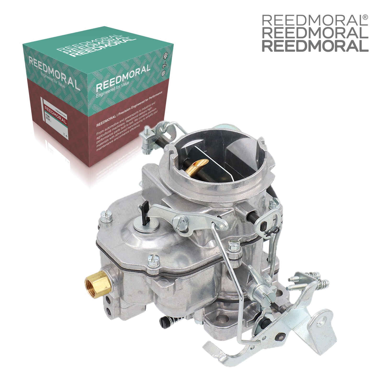 LDH225 Carter BBD Dodge Plymouth 318 carburetor - main product view with REEDMORAL box