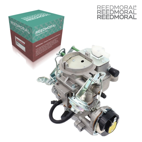 LDH228 Carter BBD 180-6449 Jeep 4.2L carburetor - front angle product view with REEDMORAL box