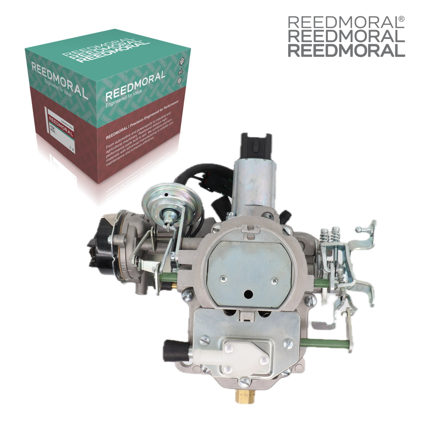 LDH228B Carter BBD feedback 180-6458 Jeep AMC carburetor - top product view with REEDMORAL box