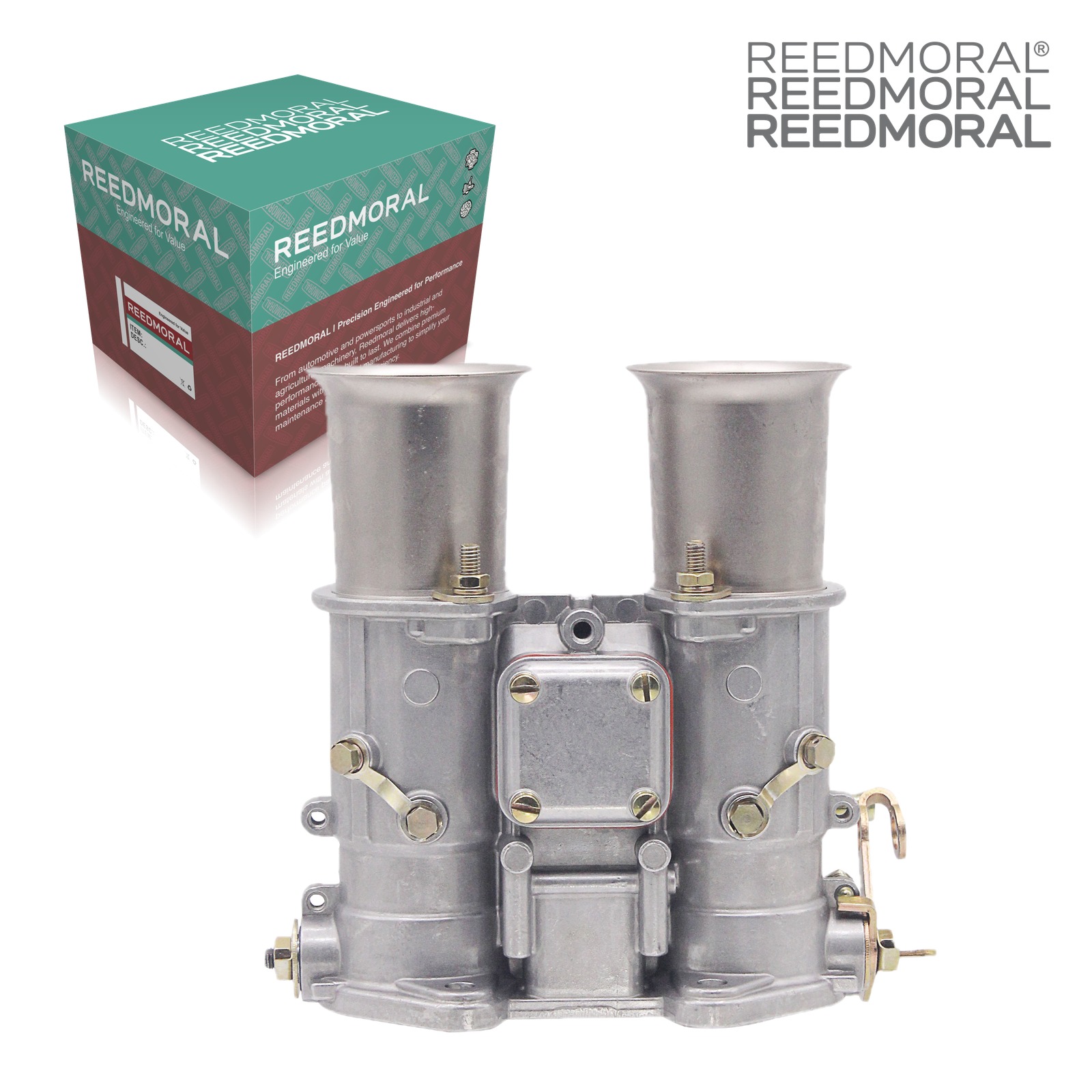 LDH265A REEDMORAL 45 DCOE-Type 19600.060 - rear view with REEDMORAL box