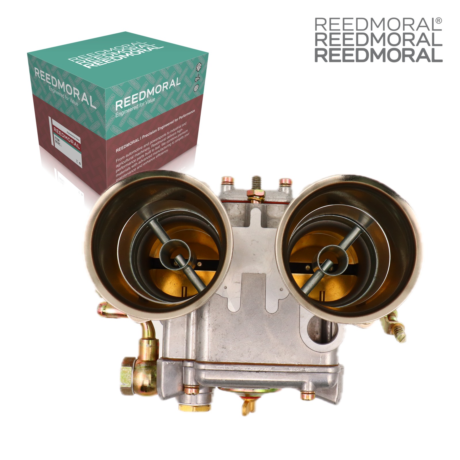 LDH265C REEDMORAL 50 DCO/SP-Type 19650.002 - twin throttle-bore view with REEDMORAL box
