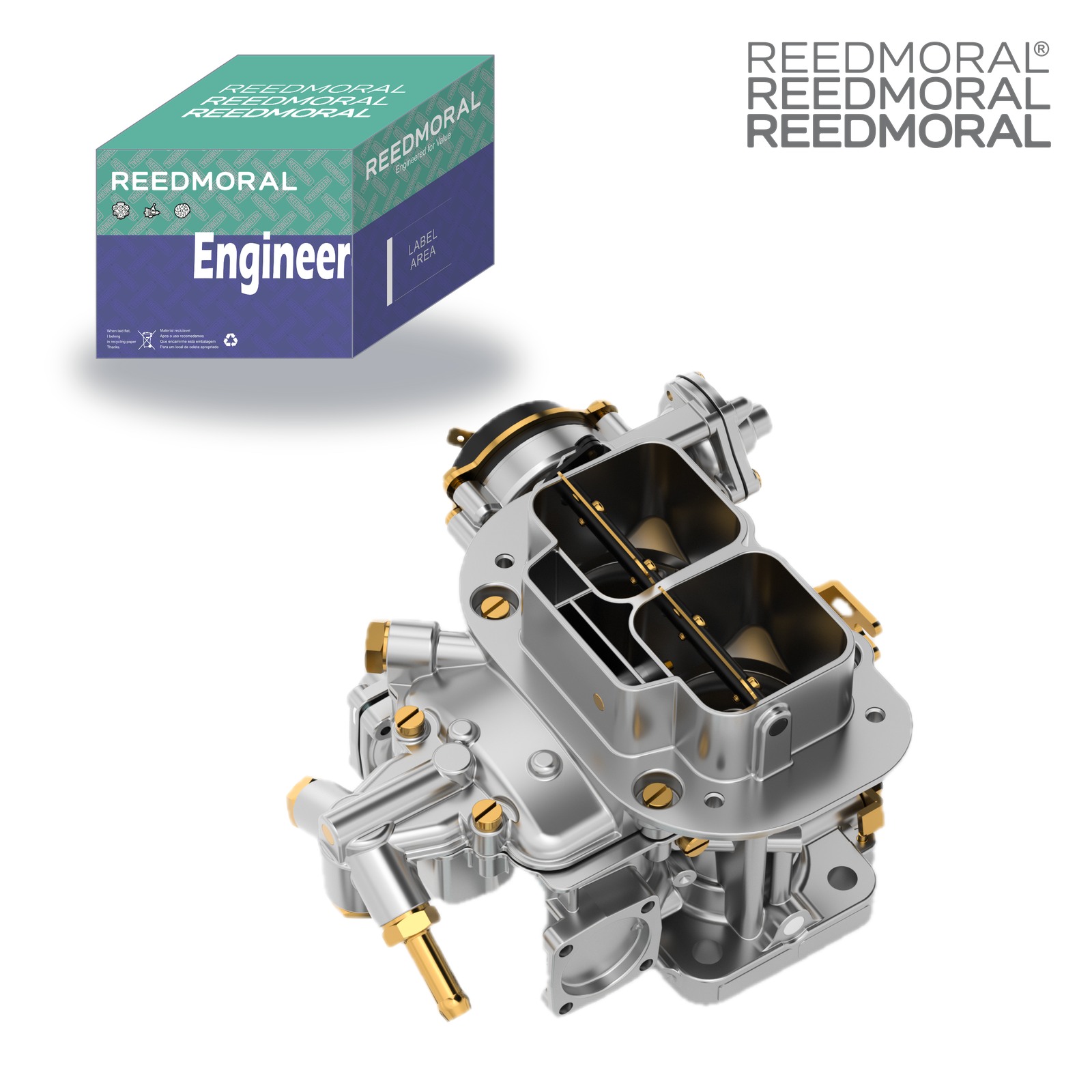 LDH267 REEDMORAL carburetor front with REEDMORAL packaging