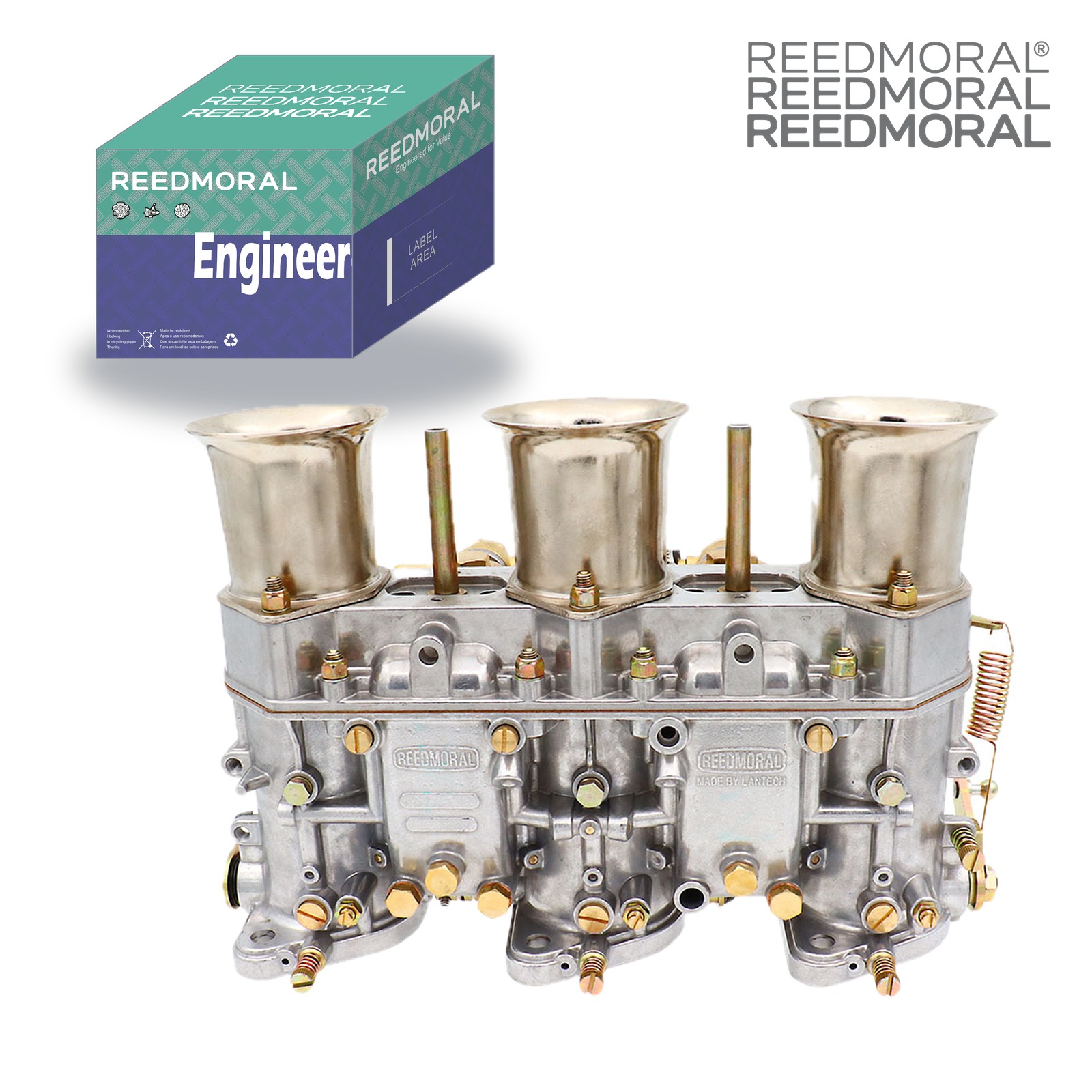 LDH308B REEDMORAL carburetor front with REEDMORAL packaging