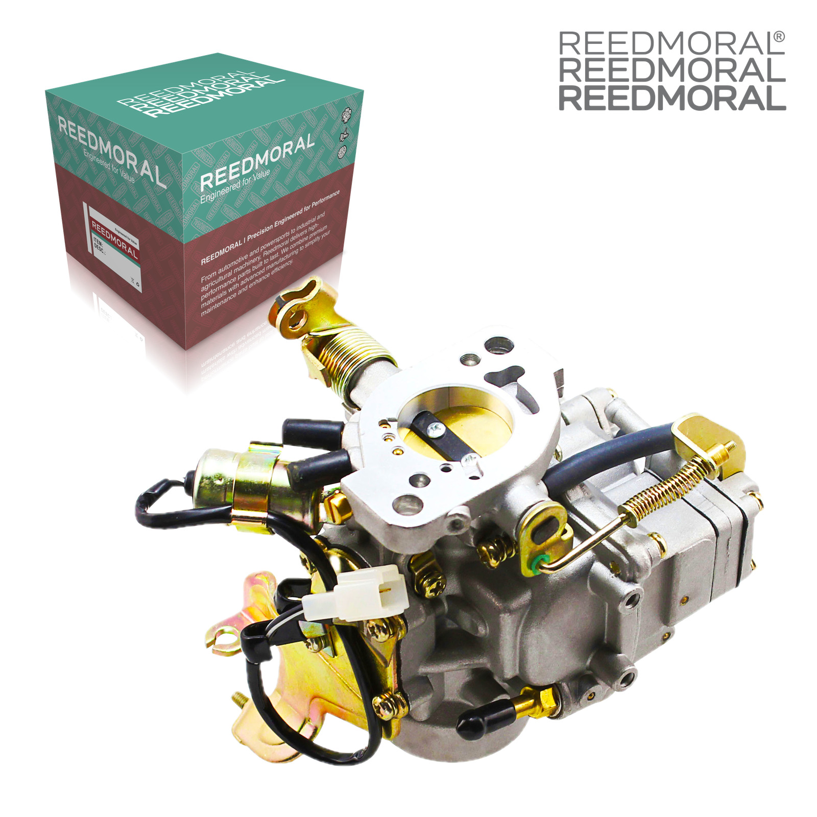 LDH101 REEDMORAL carburetor rear angle with official REEDMORAL packaging