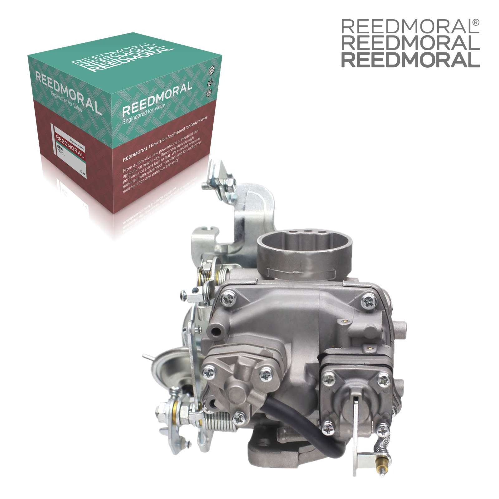LDH101AL REEDMORAL carburetor rear angle with official REEDMORAL packaging