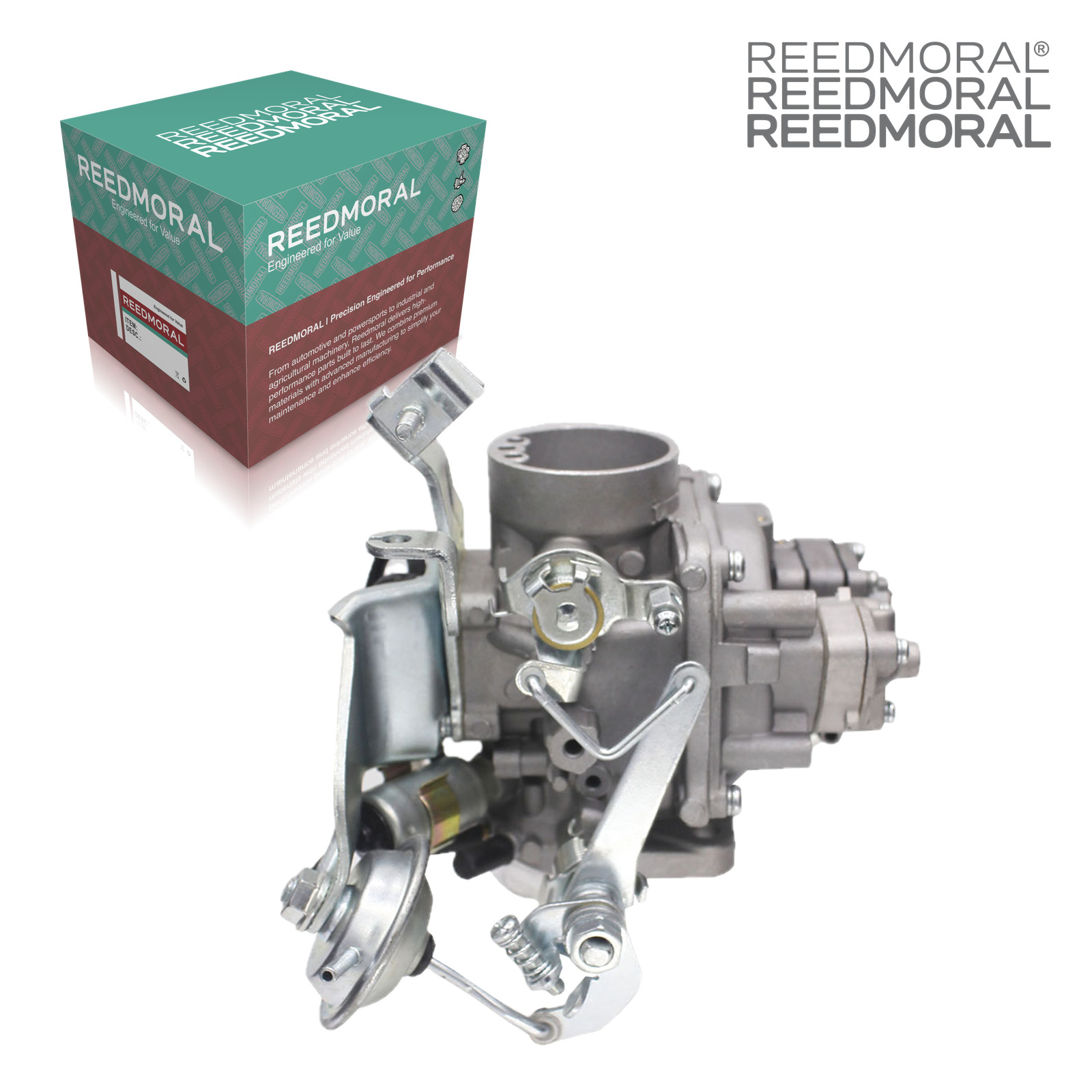LDH101AL REEDMORAL carburetor top view with official REEDMORAL packaging