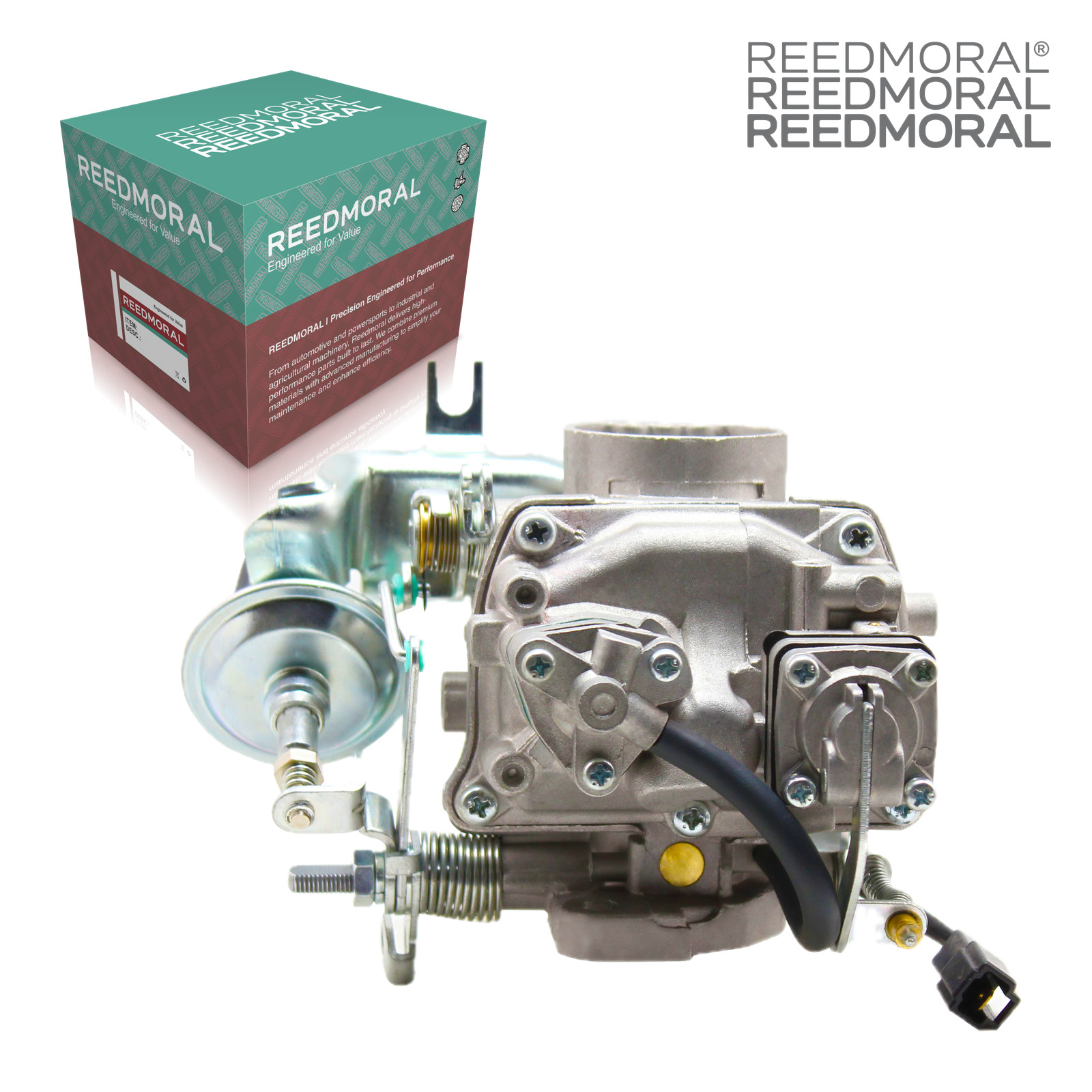 LDH101B REEDMORAL carburetor front angle with official REEDMORAL packaging