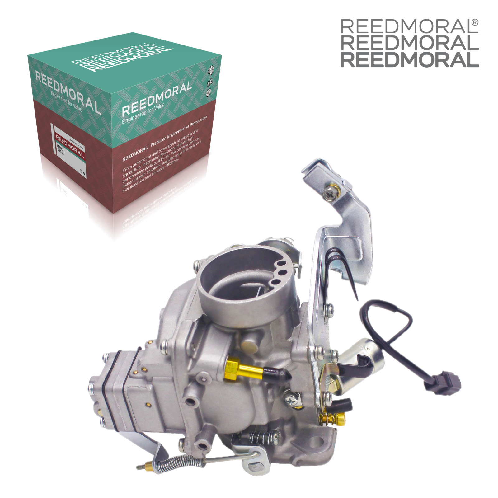 LDH102 REEDMORAL carburetor rear angle with official REEDMORAL packaging