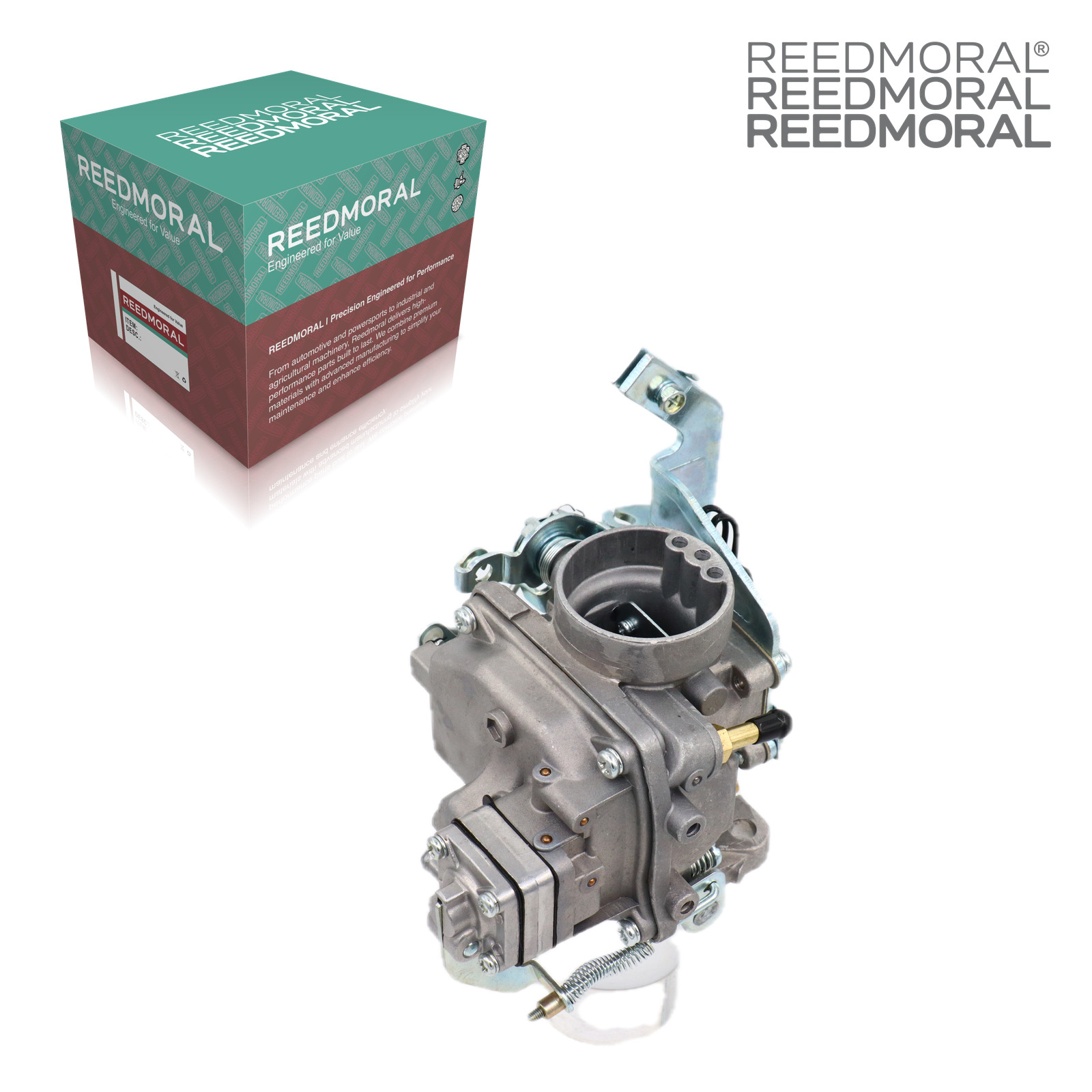 LDH102C REEDMORAL carburetor mounting side with official REEDMORAL packaging