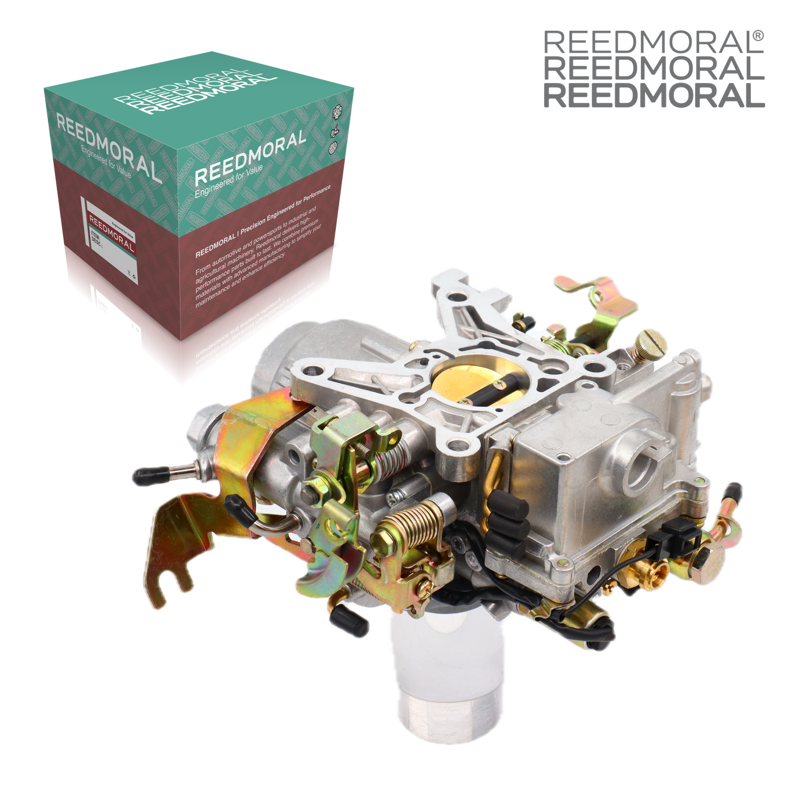 LDH103 REEDMORAL carburetor front angle with official REEDMORAL packaging