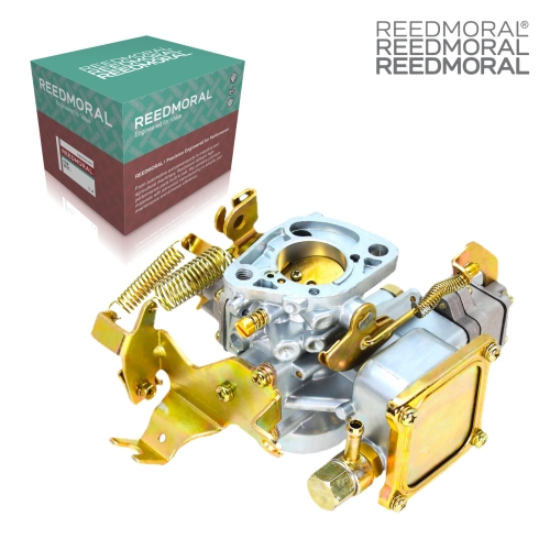 LDH104 REEDMORAL carburetor front angle with official REEDMORAL packaging