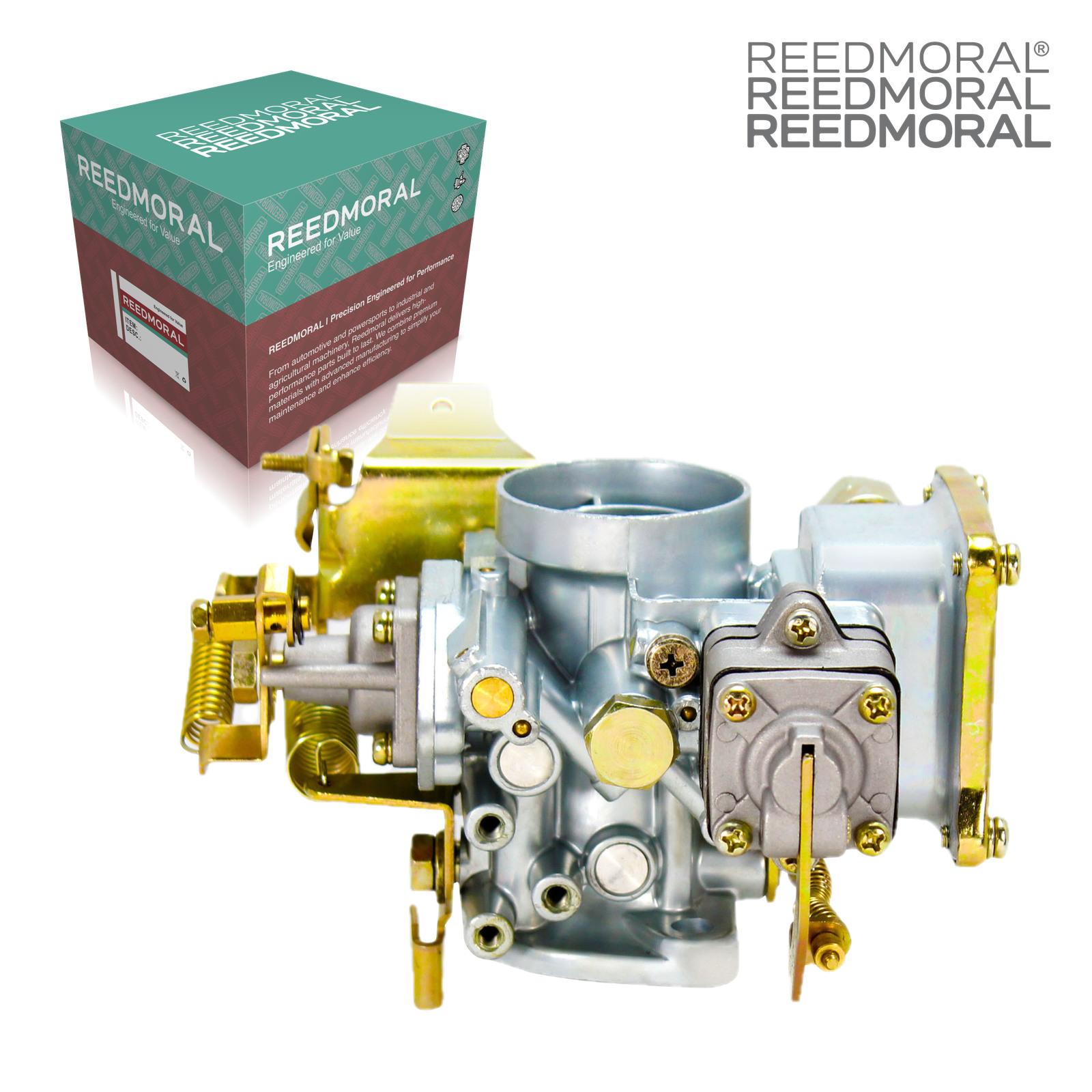 LDH104 REEDMORAL carburetor linkage side with official REEDMORAL packaging