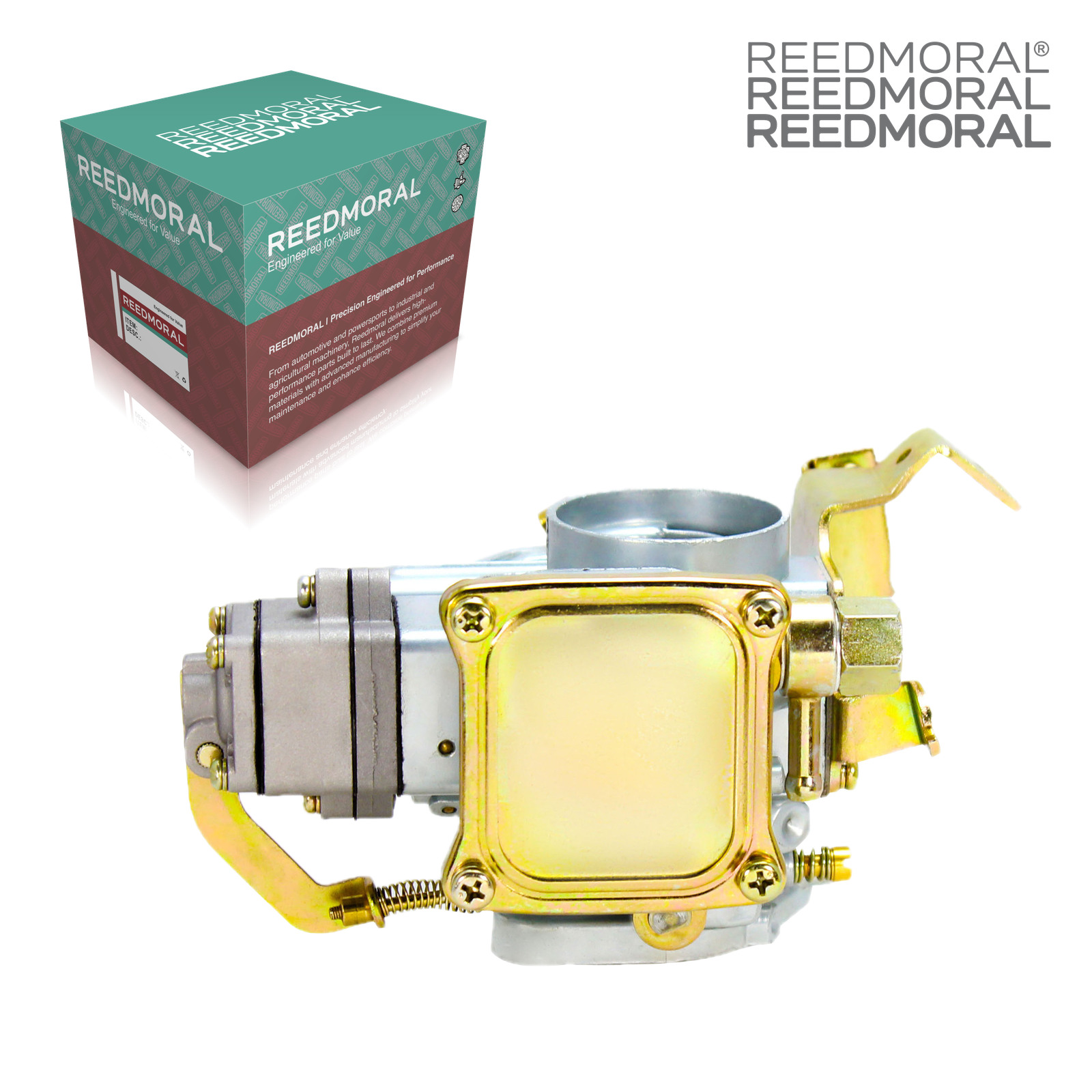LDH104 REEDMORAL carburetor rear angle with official REEDMORAL packaging