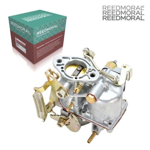 LDH106 REEDMORAL carburetor front angle with official REEDMORAL packaging