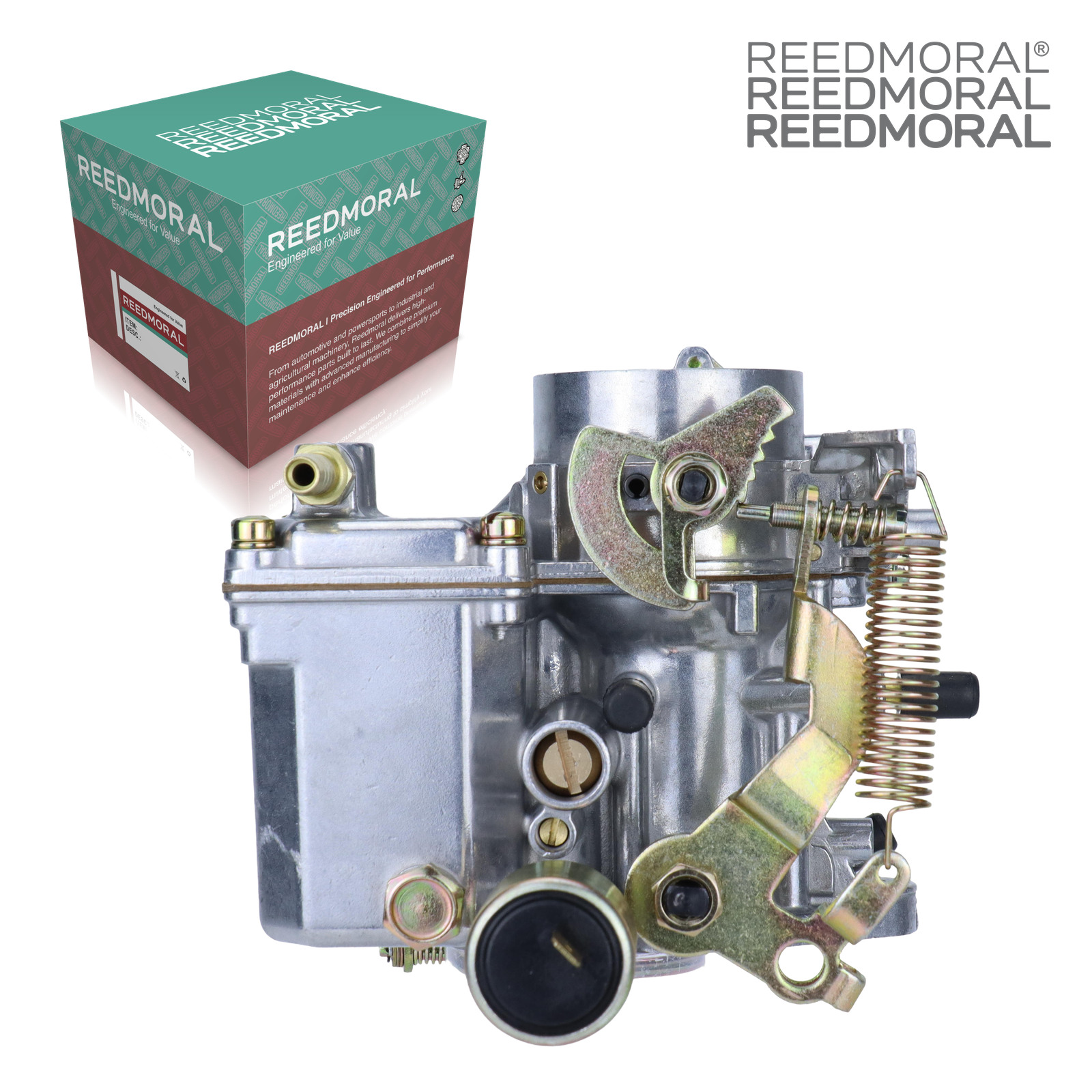 LDH108-34 REEDMORAL carburetor rear angle with official REEDMORAL packaging