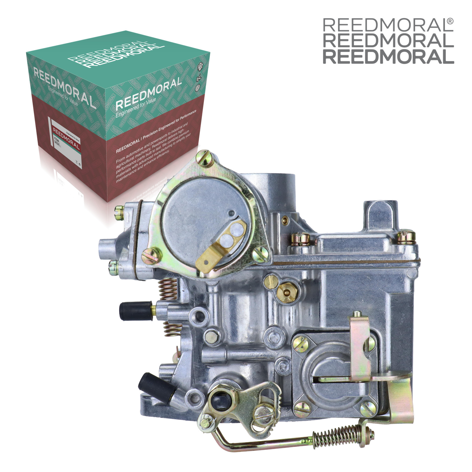 LDH108 REEDMORAL carburetor mounting side with official REEDMORAL packaging
