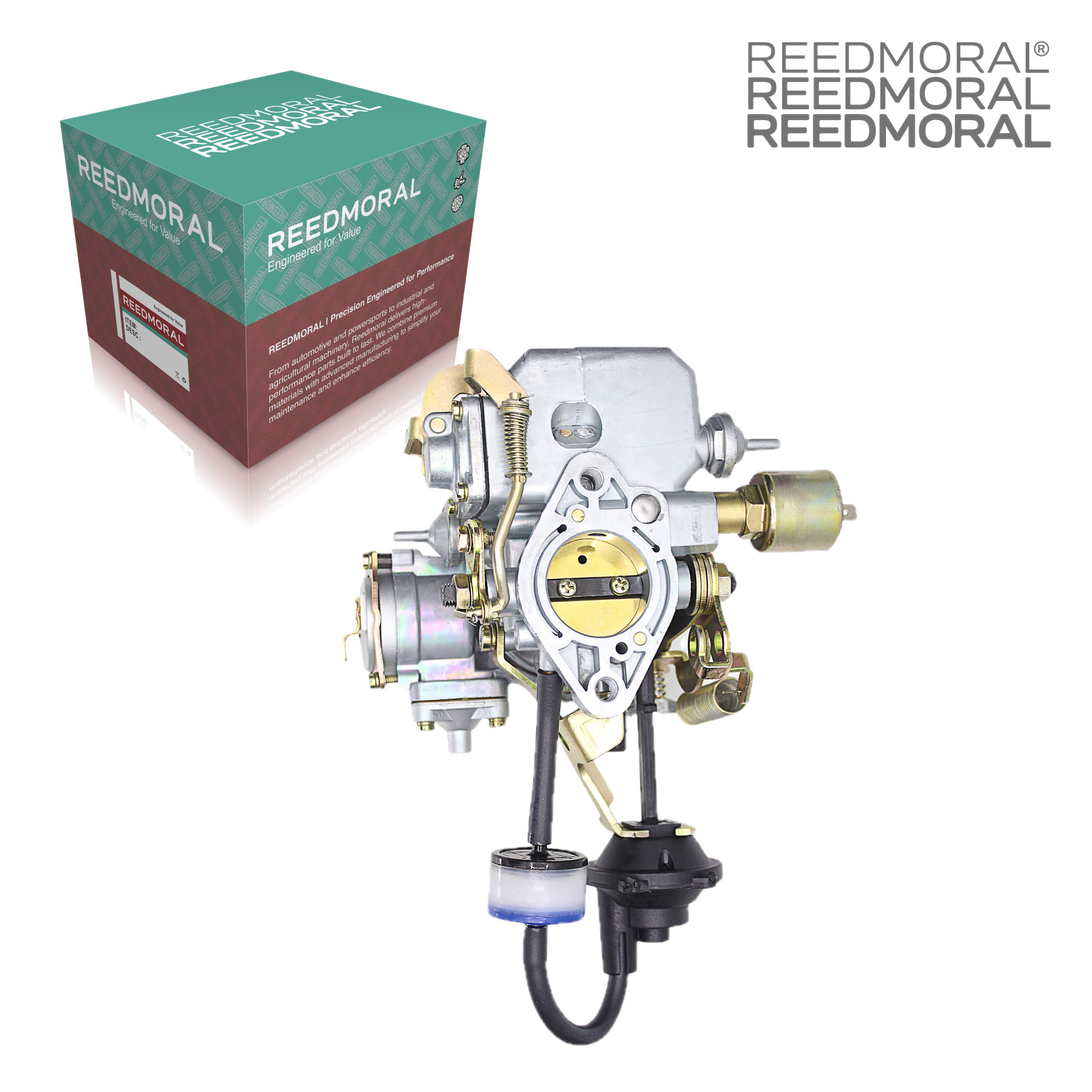 LDH108A REEDMORAL carburetor mounting side with official REEDMORAL packaging