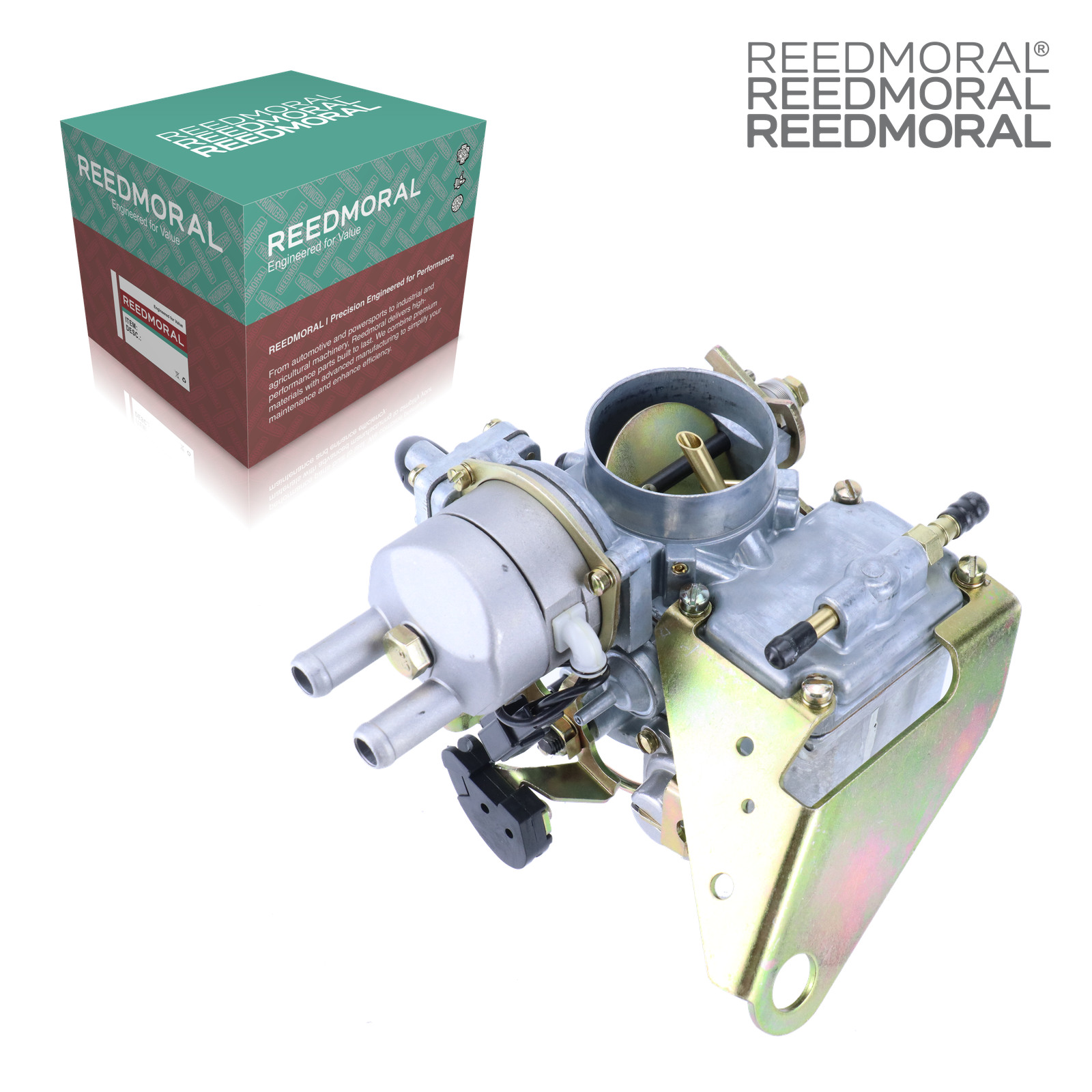 LDH108C REEDMORAL carburetor top view with official REEDMORAL packaging