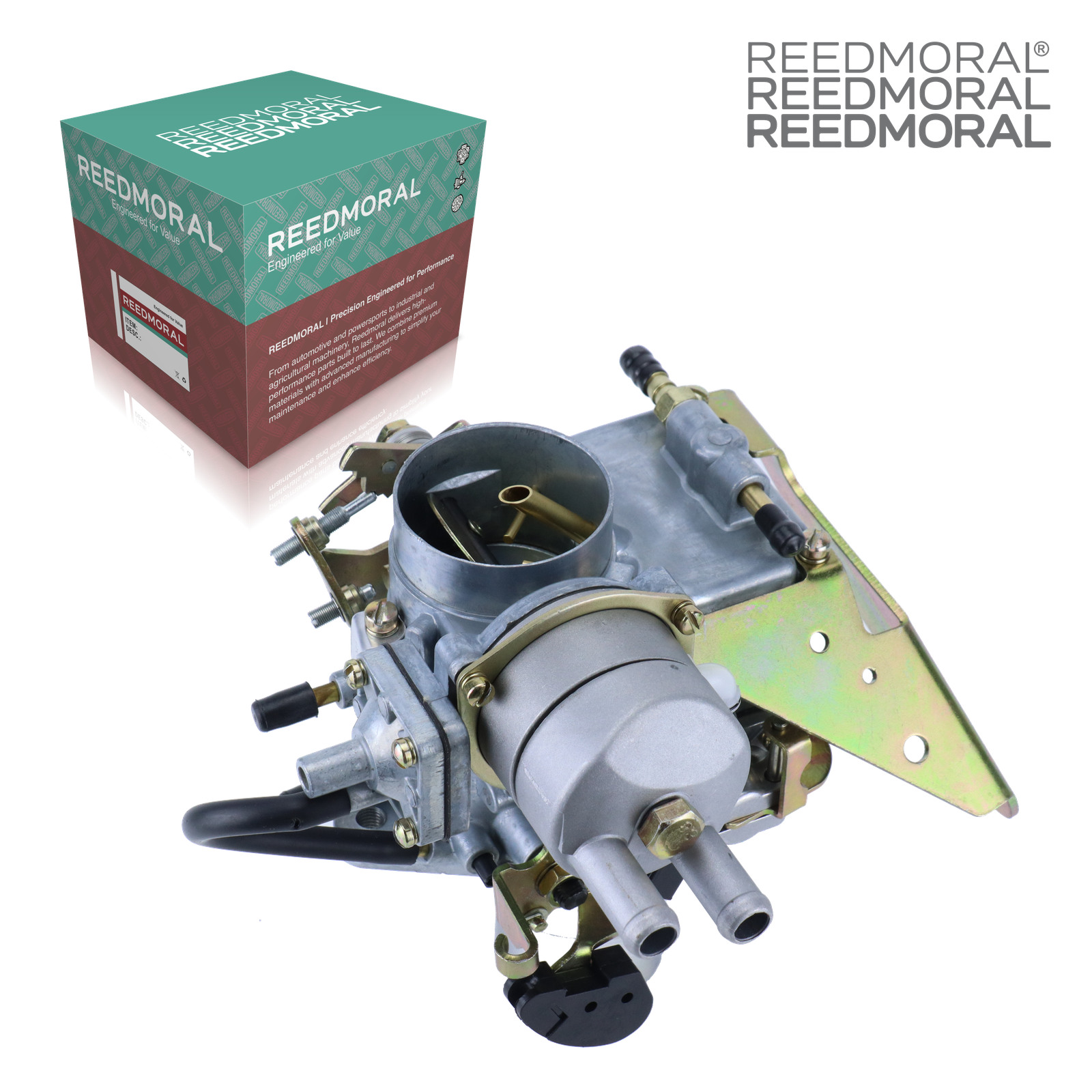 LDH108C REEDMORAL carburetor mounting side with official REEDMORAL packaging