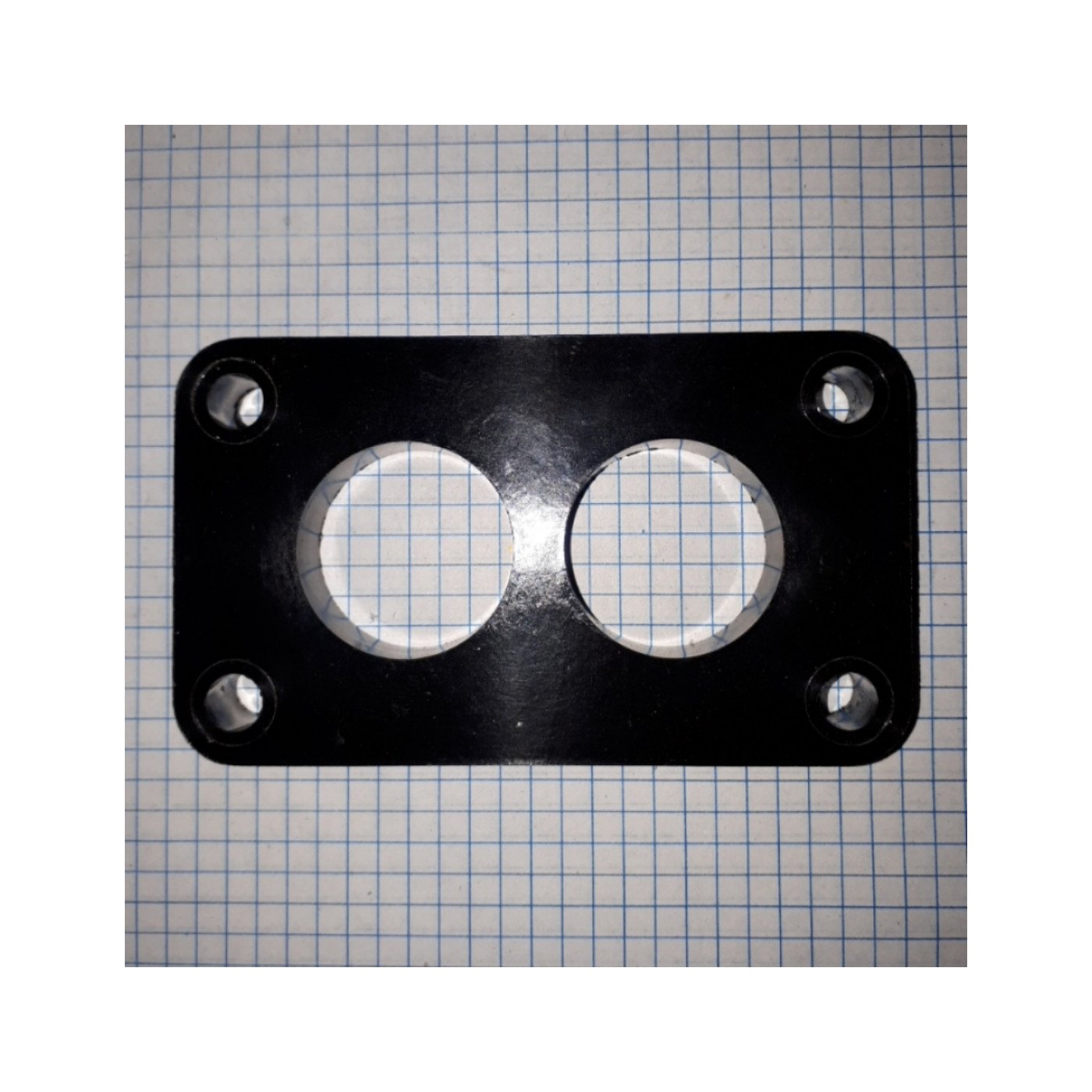 VAZ-4576 REEDMORAL Carburetor gasket 2105-20, textolite, body, oval, 1 hole for 2105