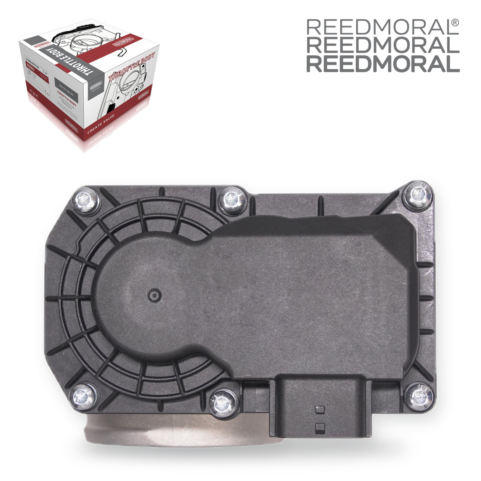 J1311 REEDMORAL electronic throttle body 161203668R electronic actuator rear view with REEDMORAL packaging