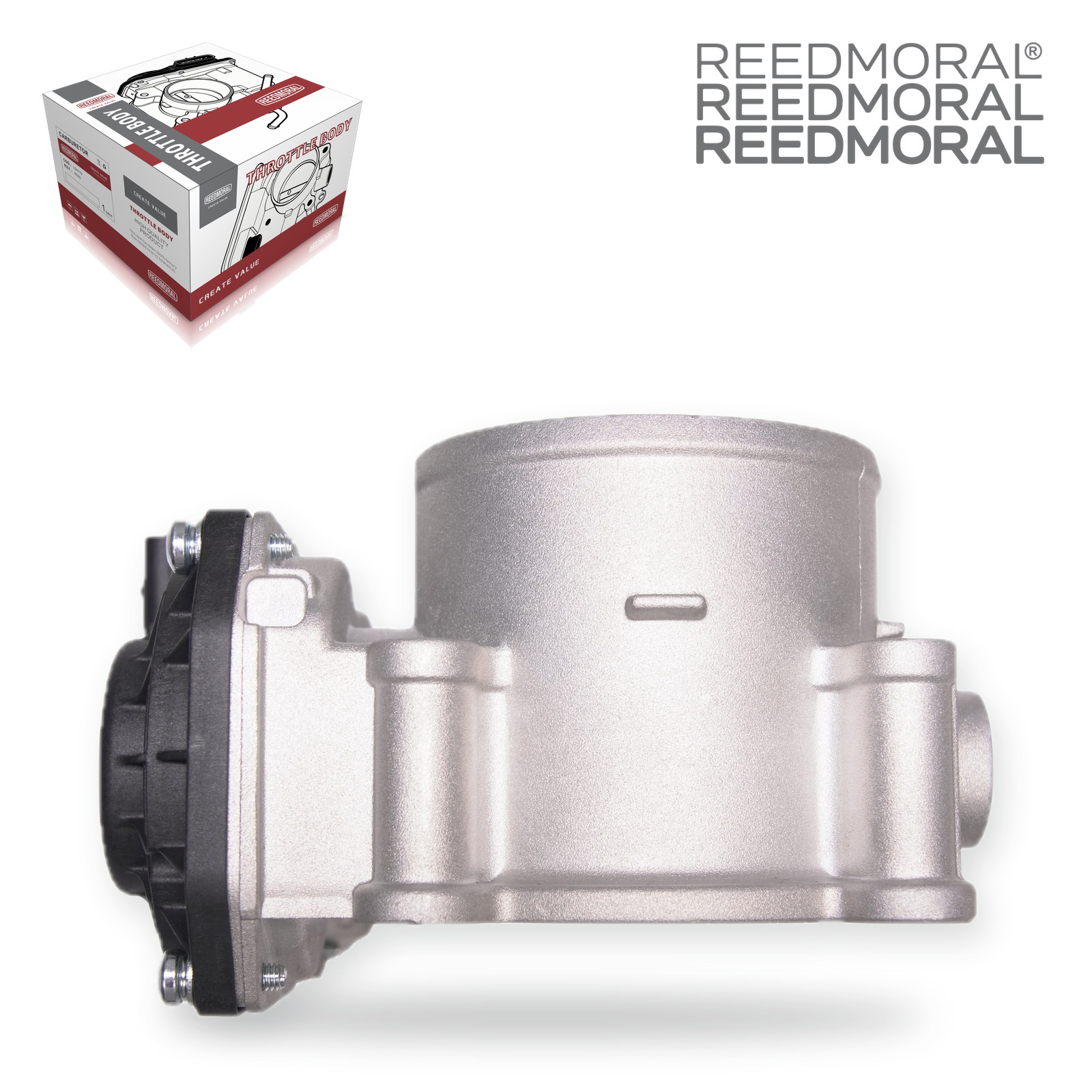 J1311 REEDMORAL electronic throttle body 161203668R side housing view with REEDMORAL packaging