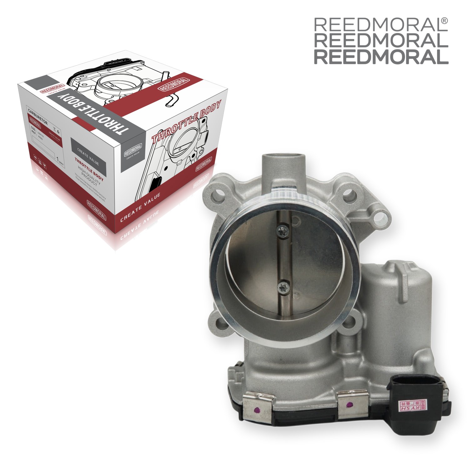 J1404 REEDMORAL E4G15B-3765010 F01R00Y113 Chery electronic throttle body main image with REEDMORAL throttle-body packaging