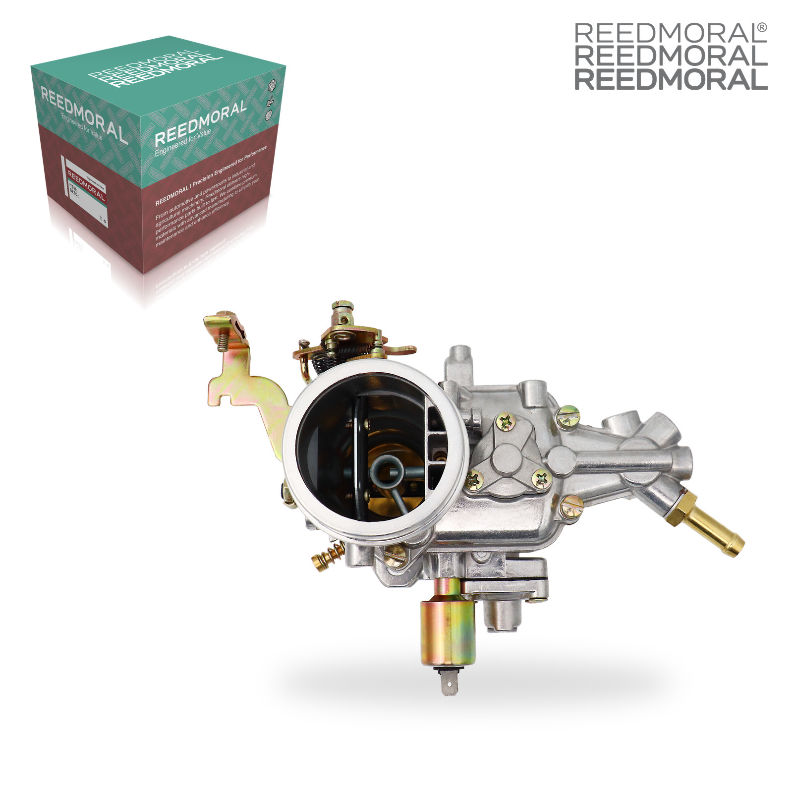 LDH163A REEDMORAL carburetor 44-1001-1 top view with REEDMORAL packaging