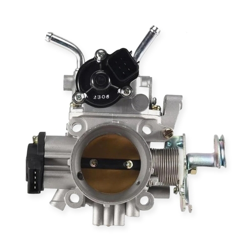 J1549 REEDMORAL MD345050 Mitsubishi Pajero Montero 4G64 mechanical throttle body front bore and sensor view