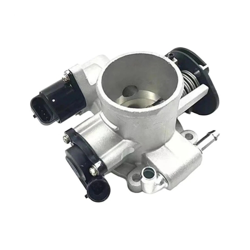 J1296 REEDMORAL electronic throttle body 96815470 upper inlet and sensor angle view
