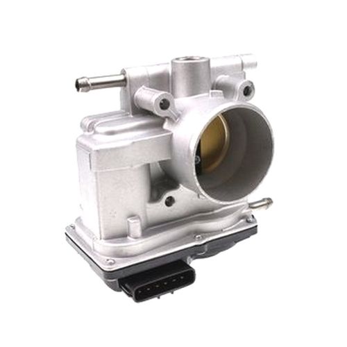 J1303 REEDMORAL electronic throttle body zj3813640 upper inlet, connector and hose-port angle view