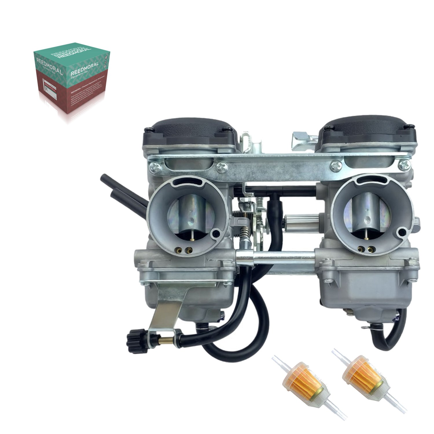 LDH911 REEDMORAL 15004-0045 Kawasaki Vulcan 500 LTD / EN500C; exact OEM catalogue application 2008-2009 float bowl and hose routing view