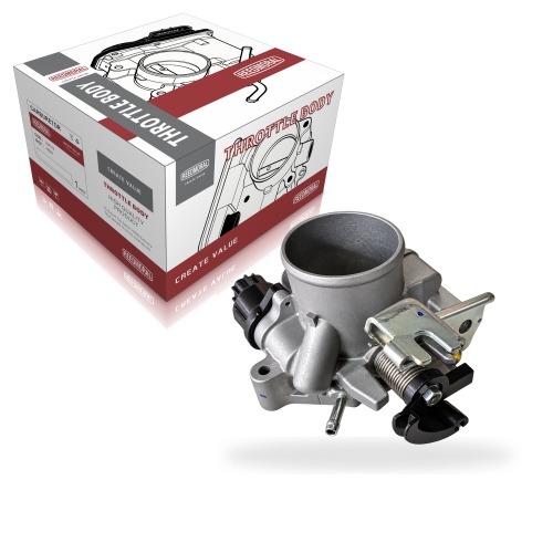J1557 REEDMORAL 22210-BZ100 22210-BZ100-001 Daihatsu Gran Max Luxio mechanical throttle body alternate angle with REEDMORAL throttle-body packaging
